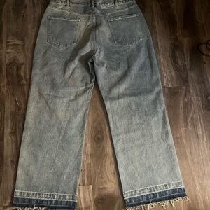 Stylish Light Blue Wide-Leg Jeans